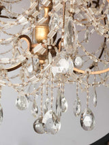 Ornate aged Italian wood chandelier