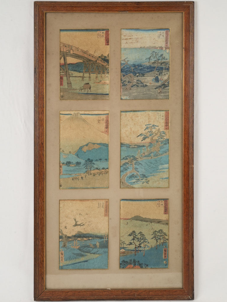 Antique Japanese woodblock prints collection