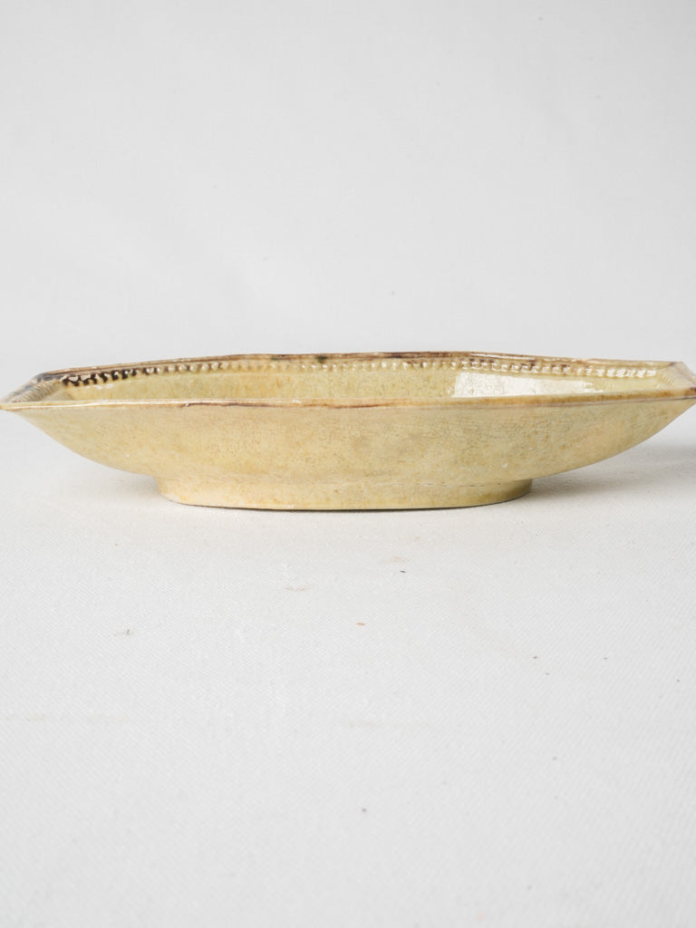 Rustic finish ceramic dish  