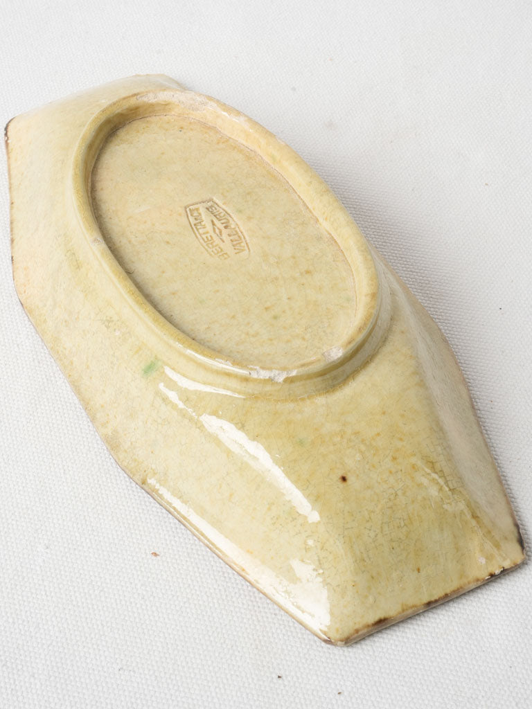 Artisanal Vallauris pottery dish  