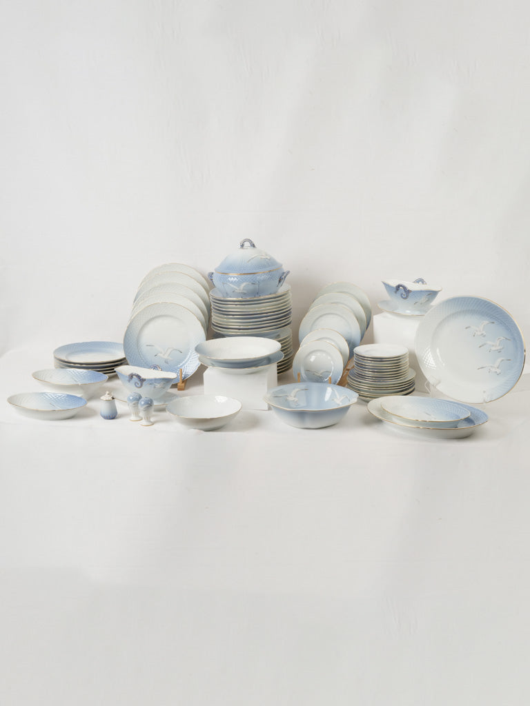 Vintage Danish porcelain dinnerware set  