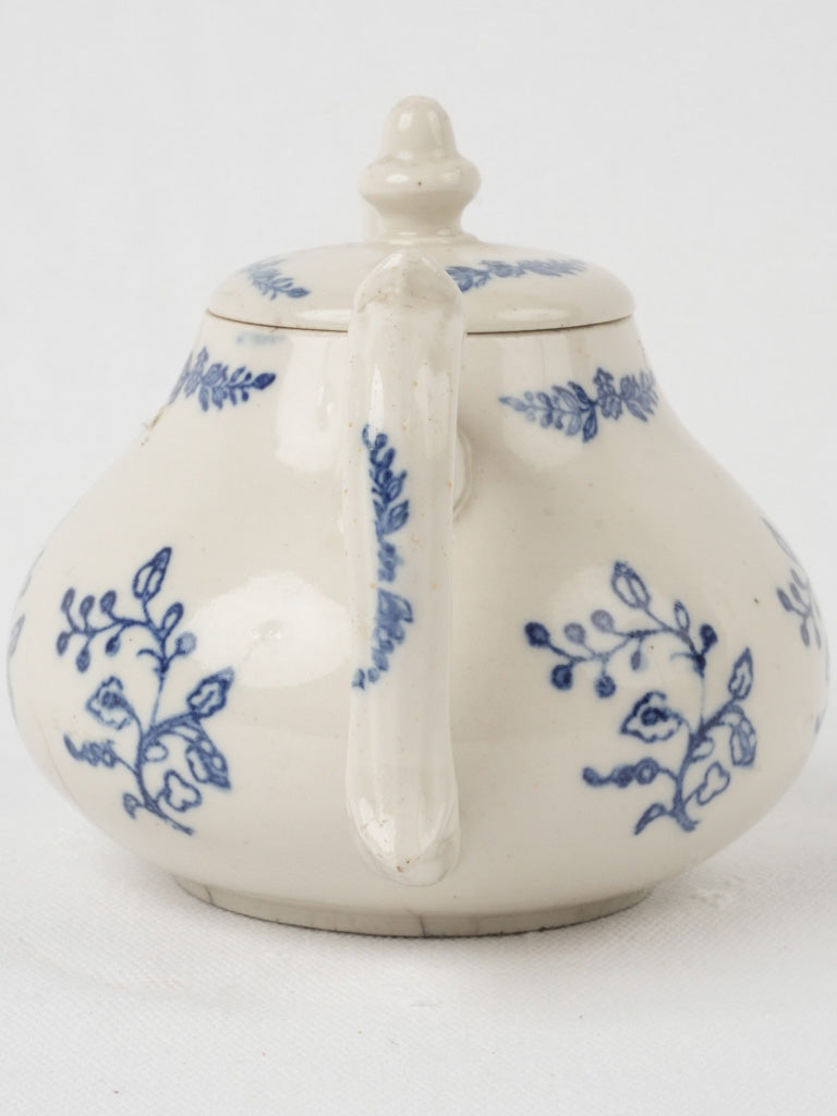 Timeless delicate blue & white teapot