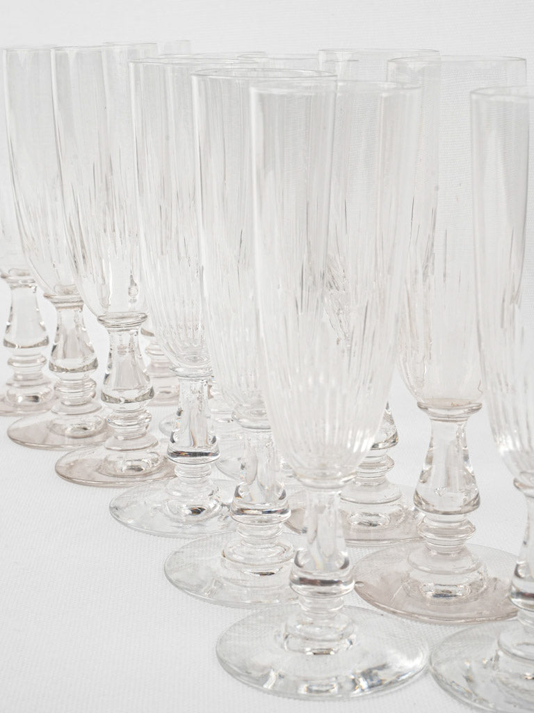 Vintage crystal stemware from France