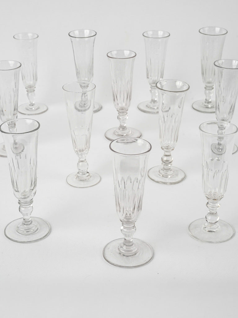 Ornate, Timeless French baluster stem flutes