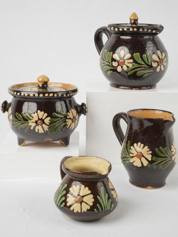 Rustic Savoyard Slipware Milk Jug