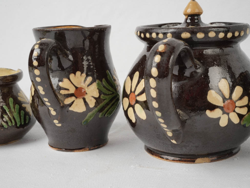 Striking Savoyard Slipware Pitcher