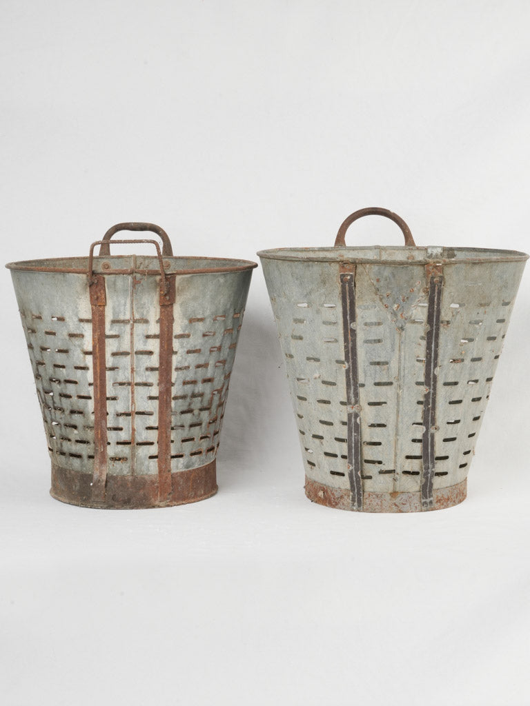 Timeless Mediterranean perforated metal containers