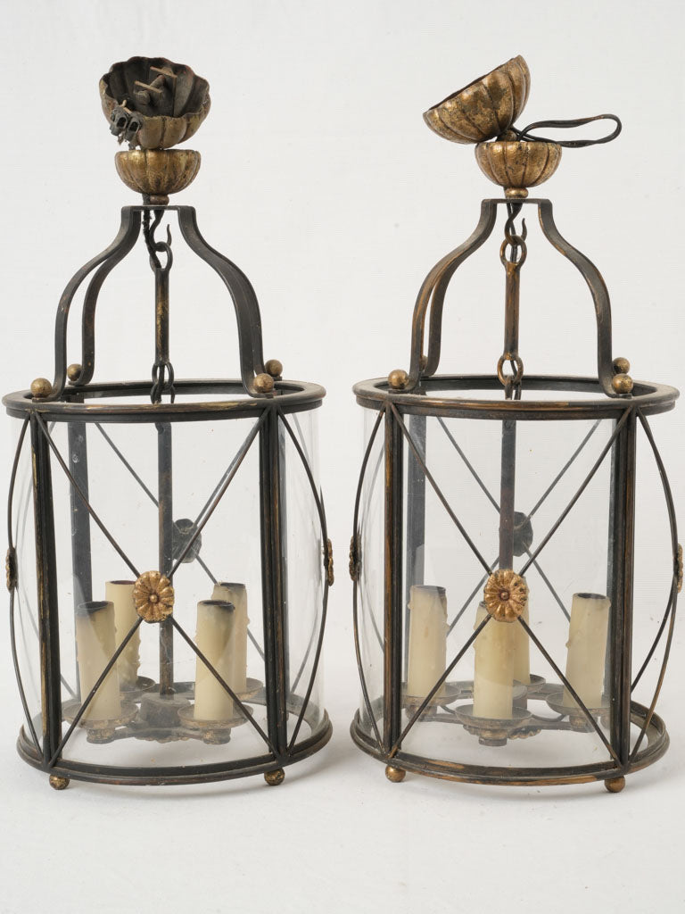 Decorative gilt detail lanterns