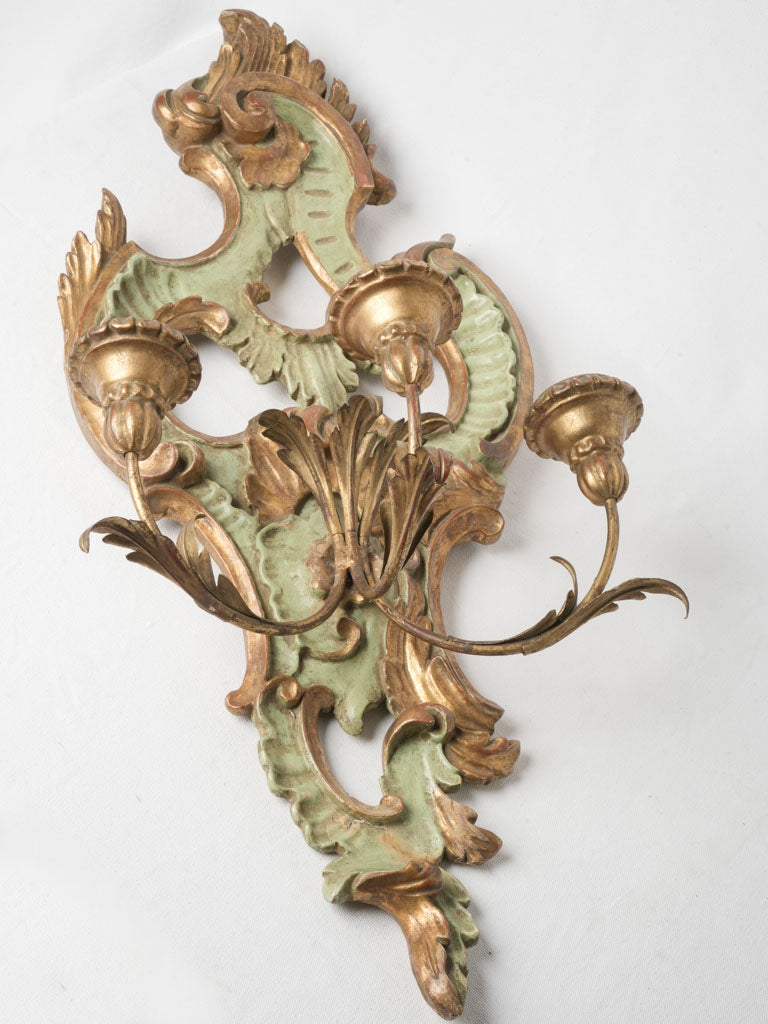 Ornamental Baroque-inspired candle sconce