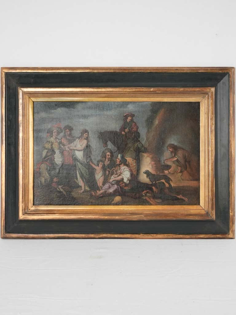 Antique Flemish 17th-century oil painting