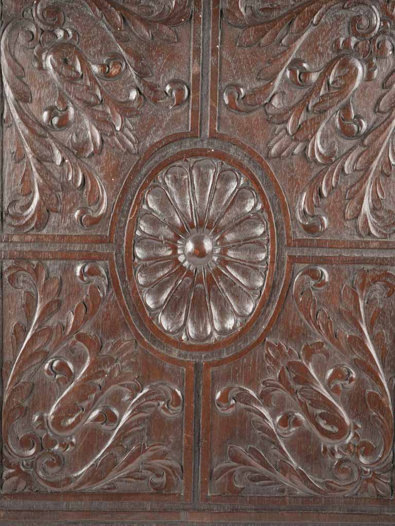 Vintage Renaissance-style wood wall adornments