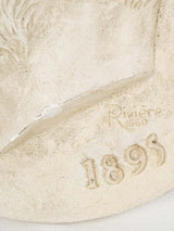 Detailed, historical plaster medallion of Pasteur