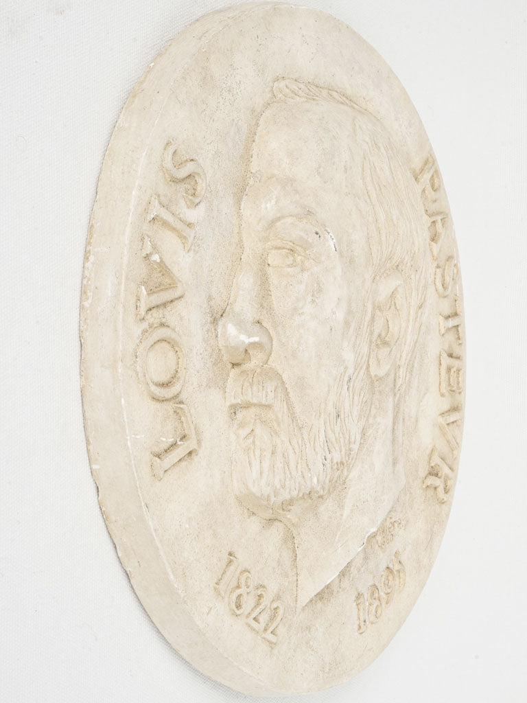 Timeless, crafted relief of Louis Pasteur