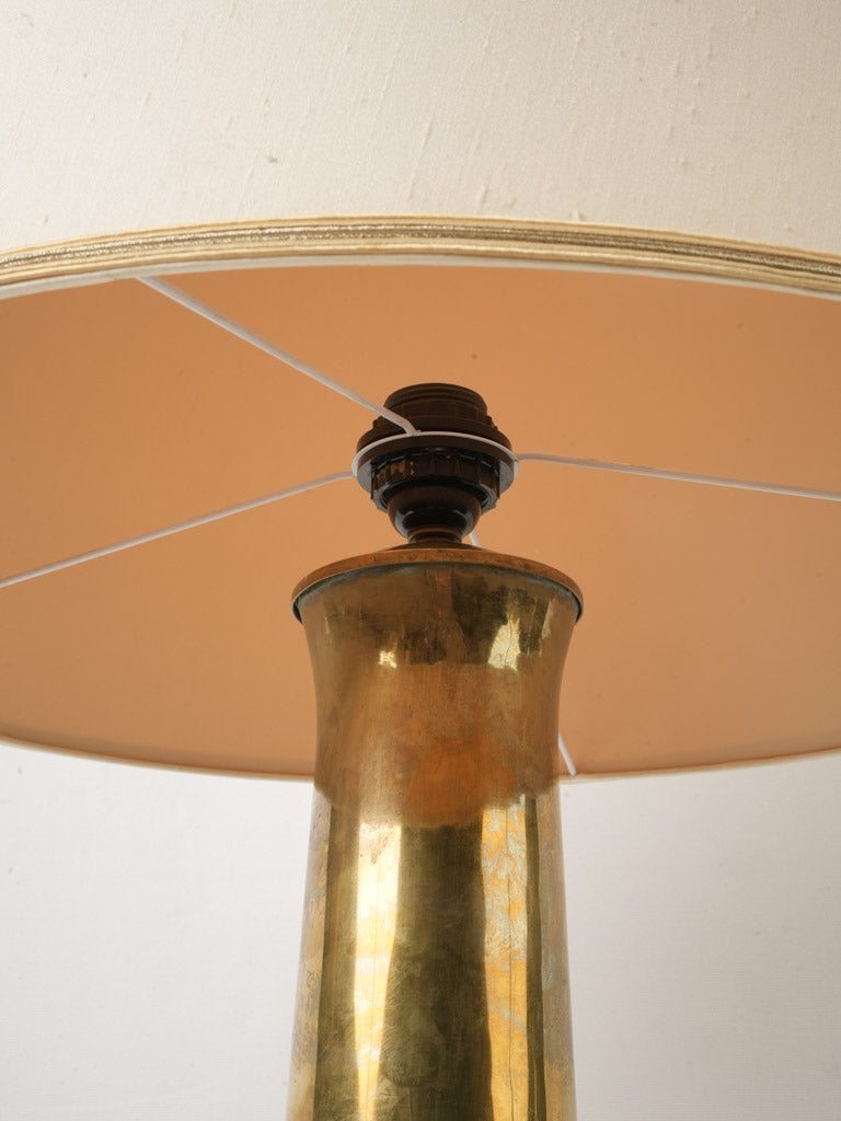 Warm golden hue lamp  