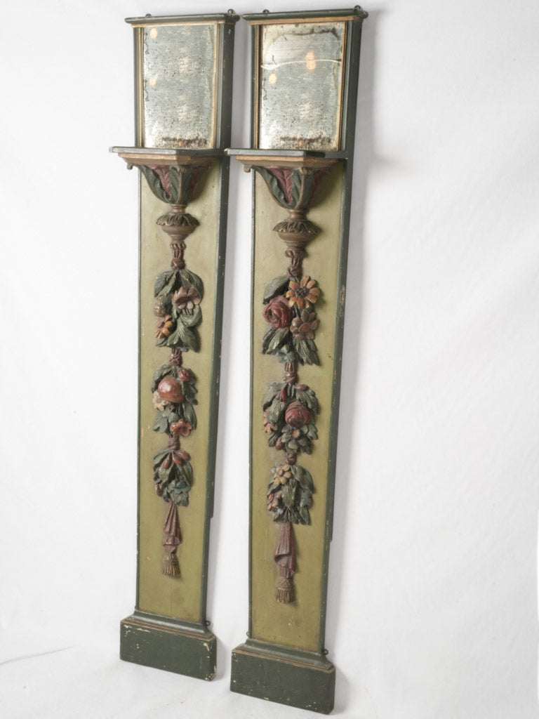 Vintage polychrome Italian wall decorations