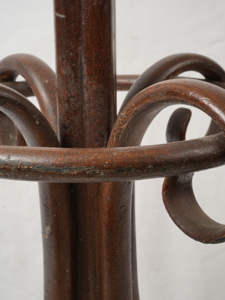 Warm patina Thonet-inspired rack