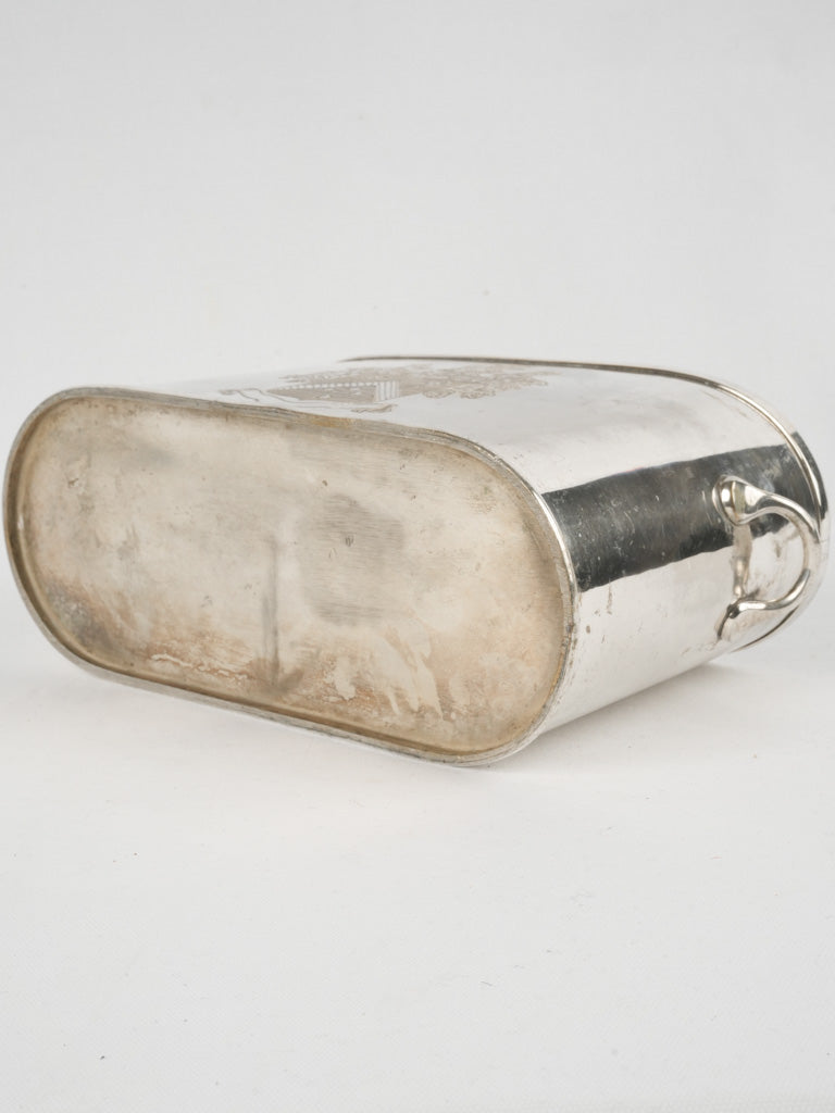 Charming silver-plated wine cooler