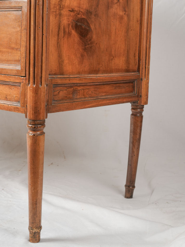 Classic high-legged walnut commode