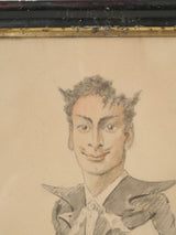 Detailed 19th Century Satirical Caricature Drawing