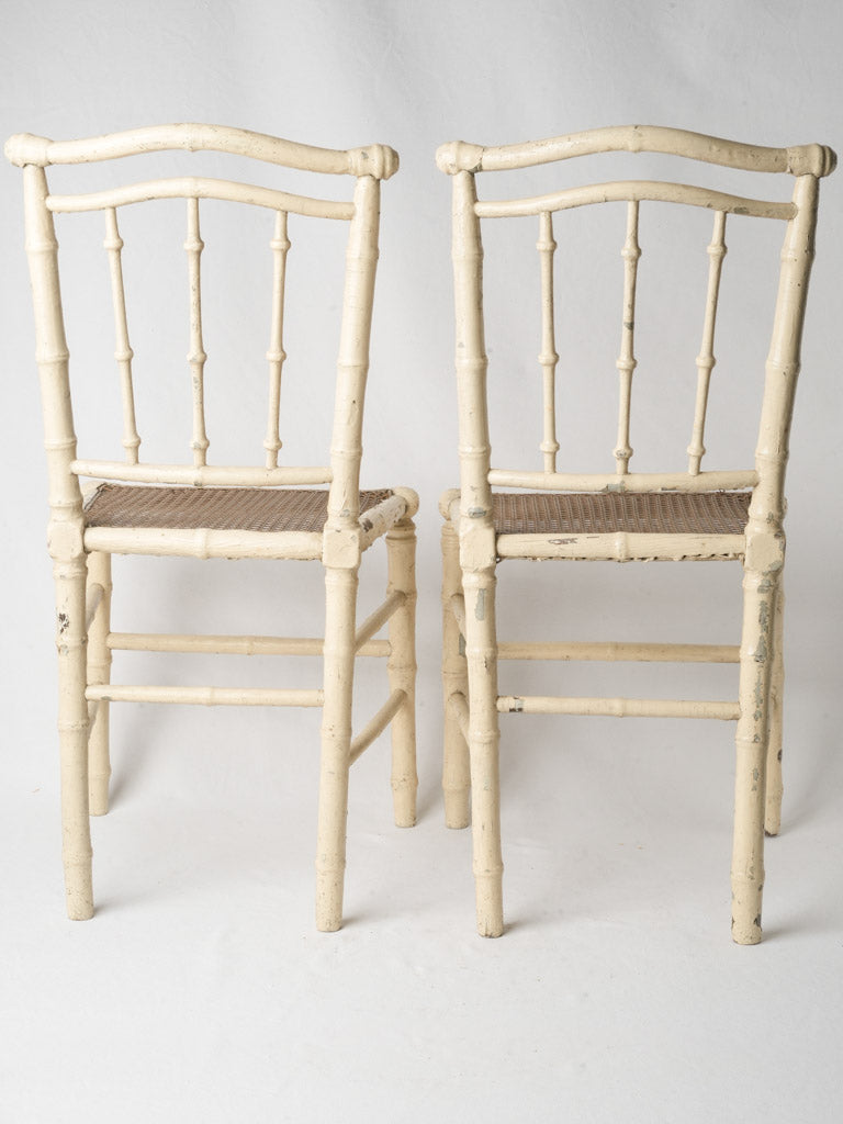 Period craftsmanship antique chair set  