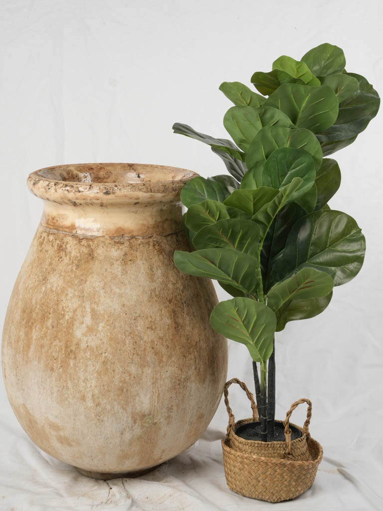 Decorative French pottery jar