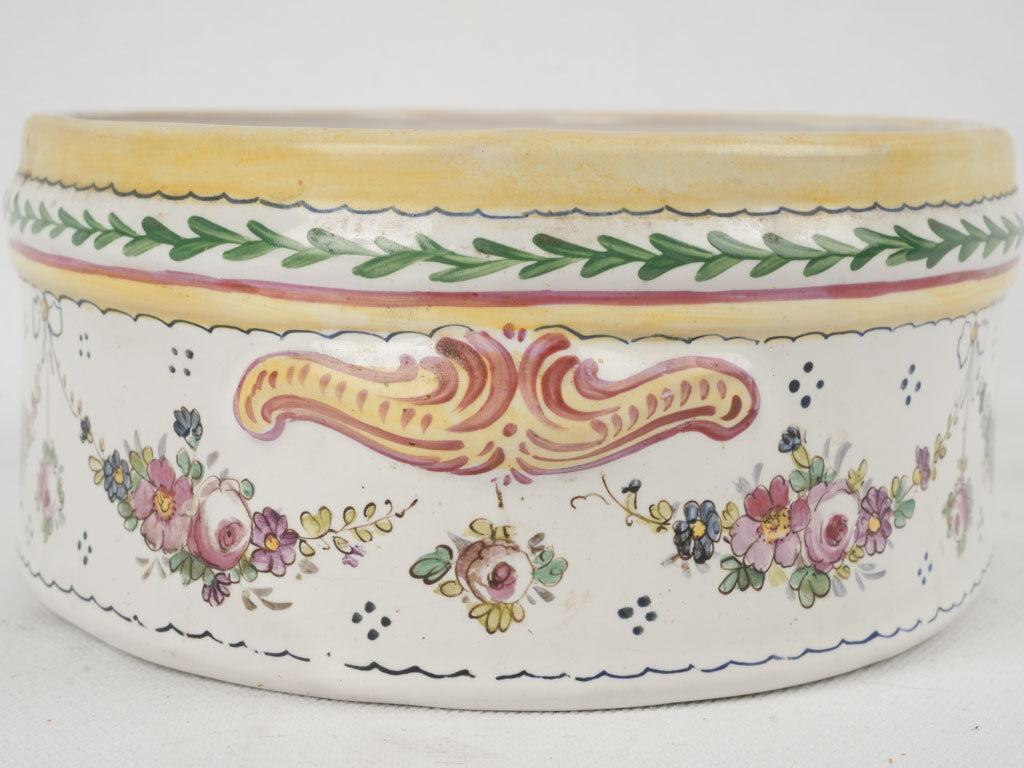 Elegant 18th-century French earthenware jardiniere