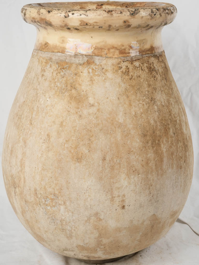 Timeworn Biot pottery jar