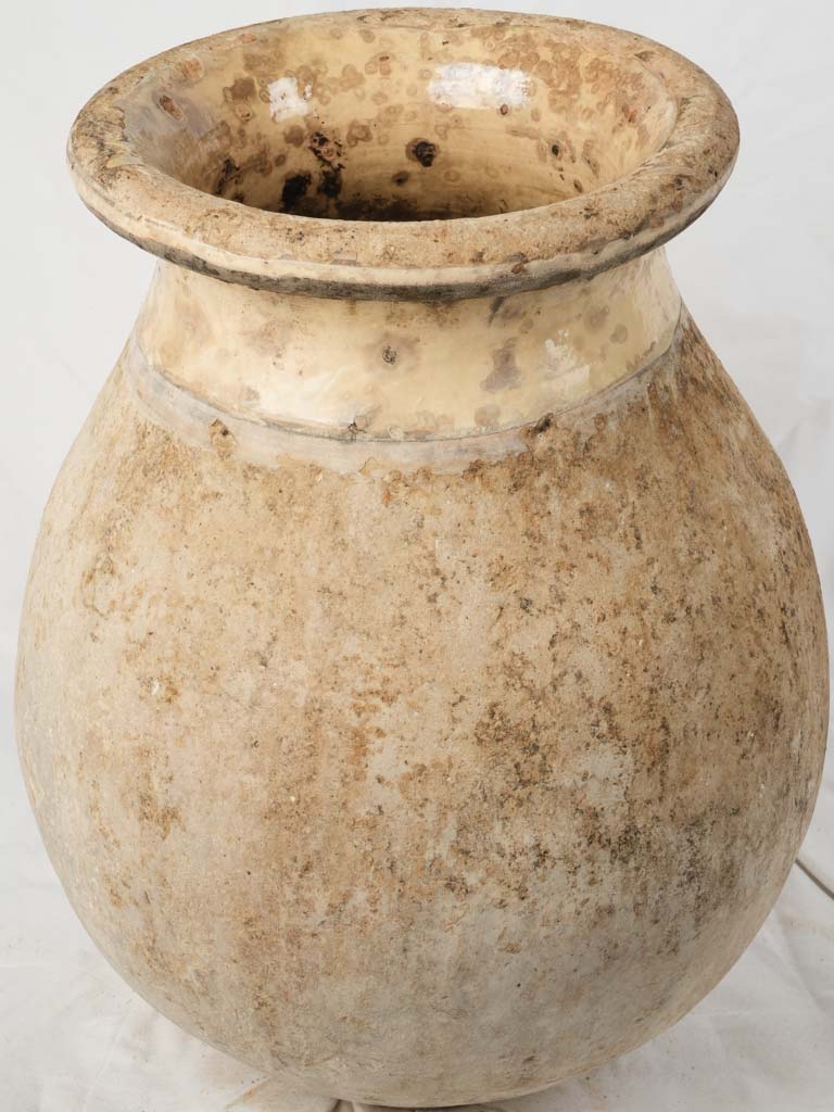 Decorative 19th-century French olive jar