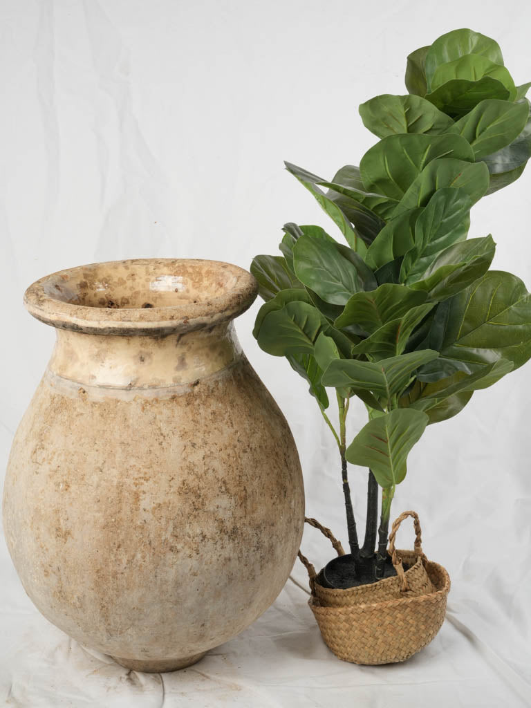 Resilient Biot terracotta oil jar