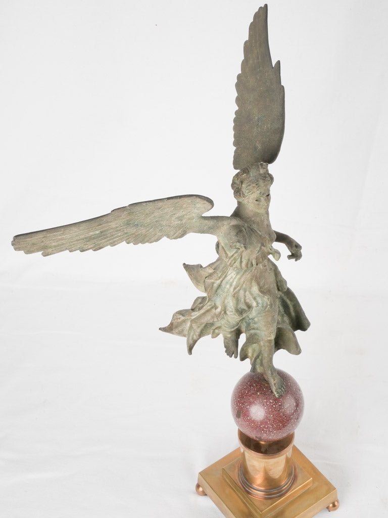 Patinated bronze sculpture, Greek deity