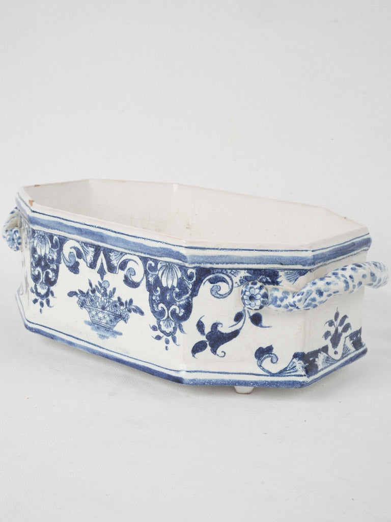 Charming French blue jardinière