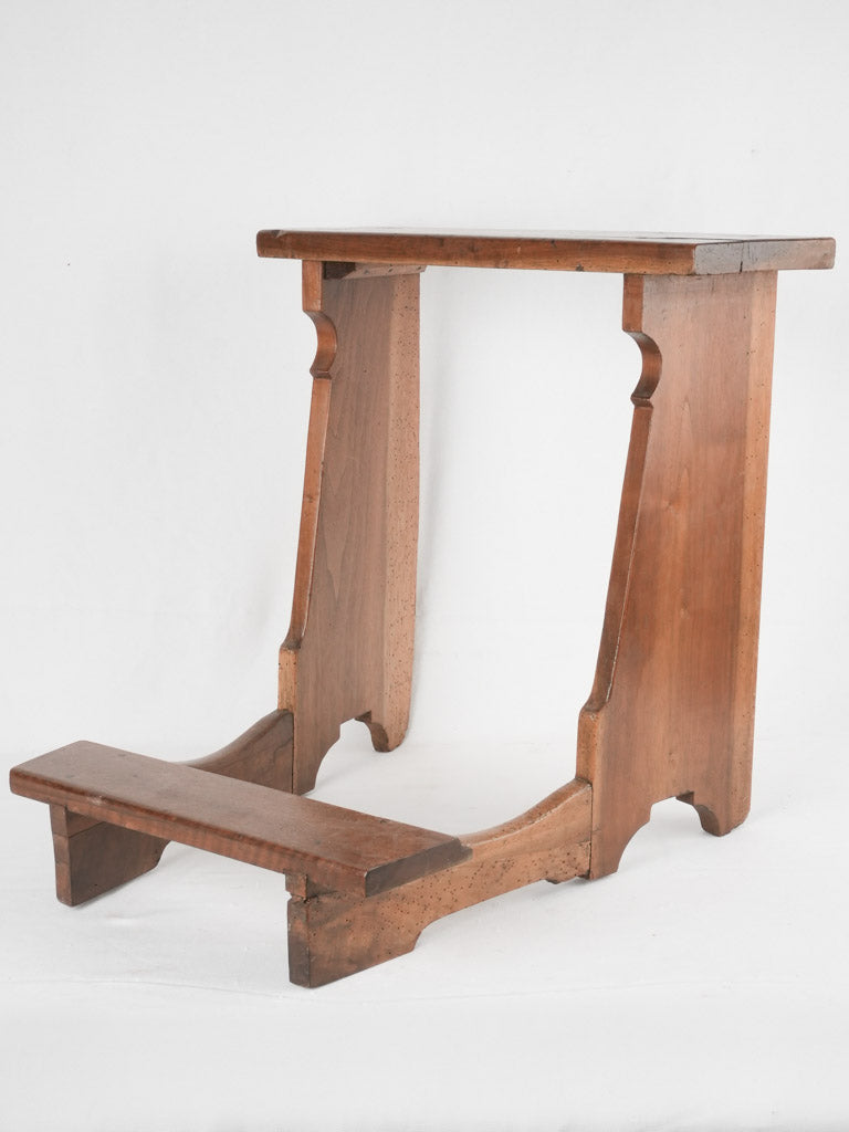 Antique walnut French prayer kneeler