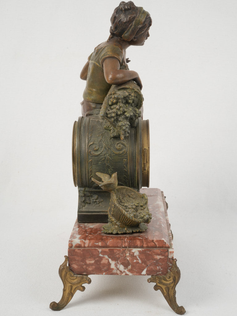 Romantic 19th-century cherub sculpture