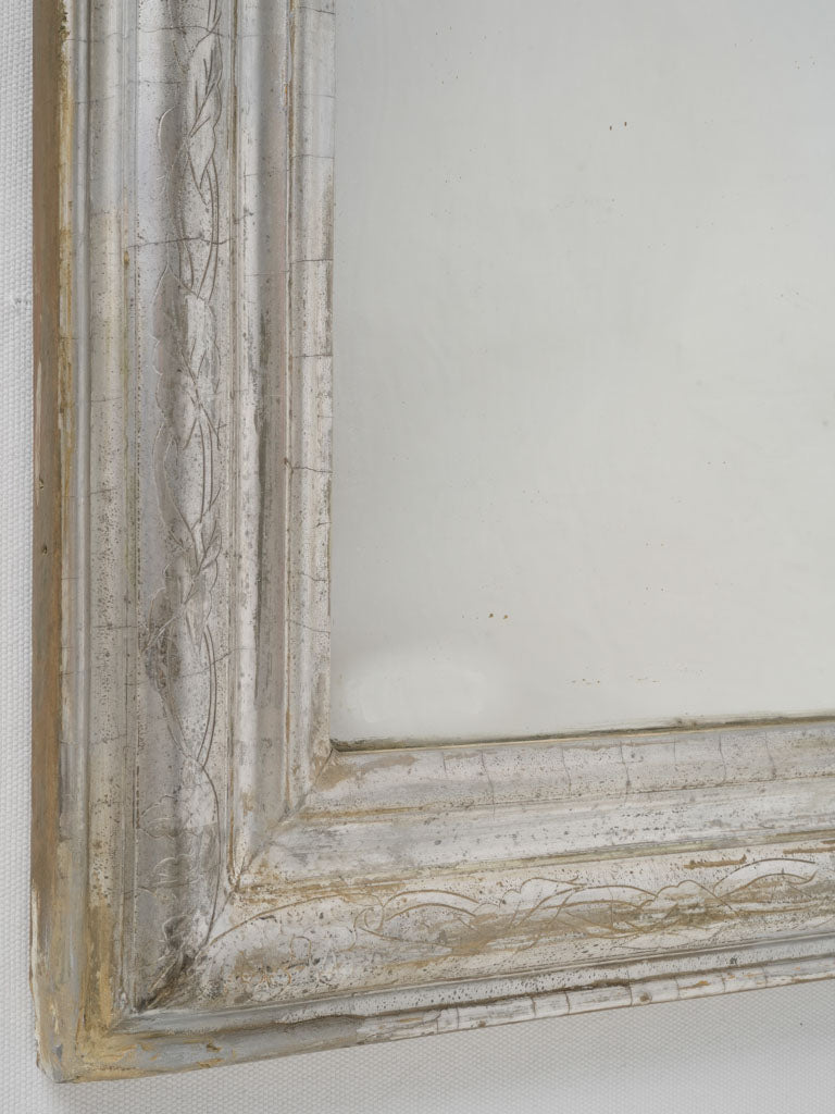 Classic 19th-century silvered mirror