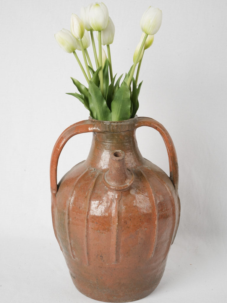 Nineteenth-century vintage French walnut pot