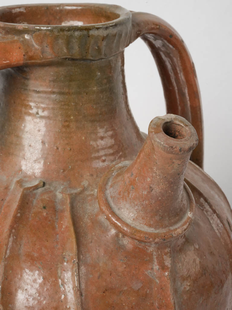 Vintage terracotta Dordogne oil pot