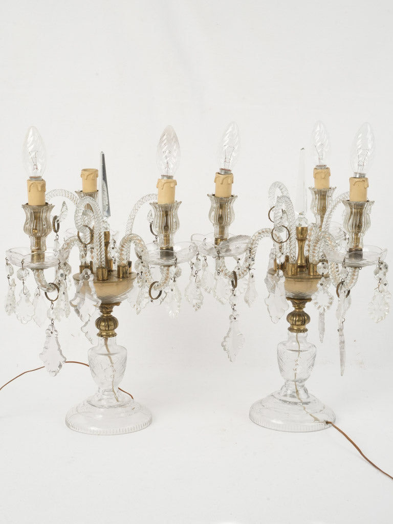 Elegant 20th Century Glass Lighting