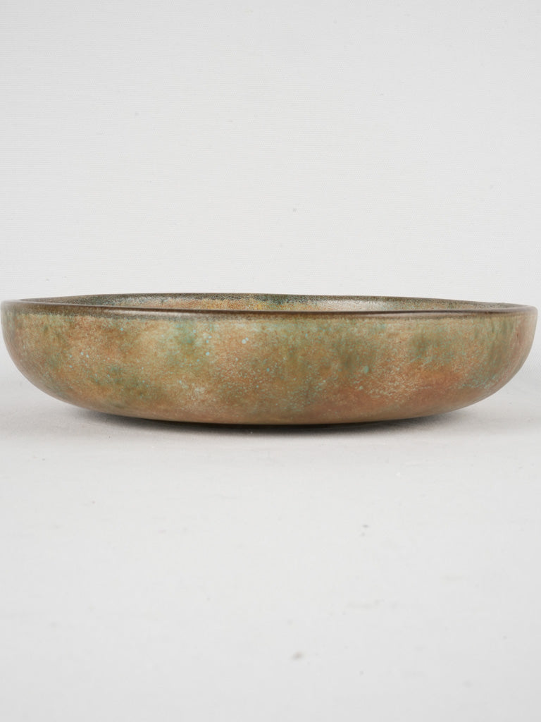 Earthy speckled ceramic centerpiece bowl  