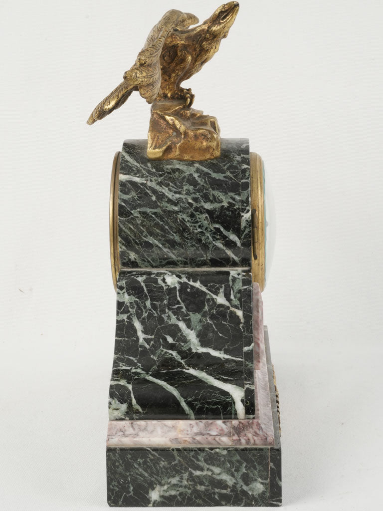 Noble Imperial Bronze Eagle Mantel Clock