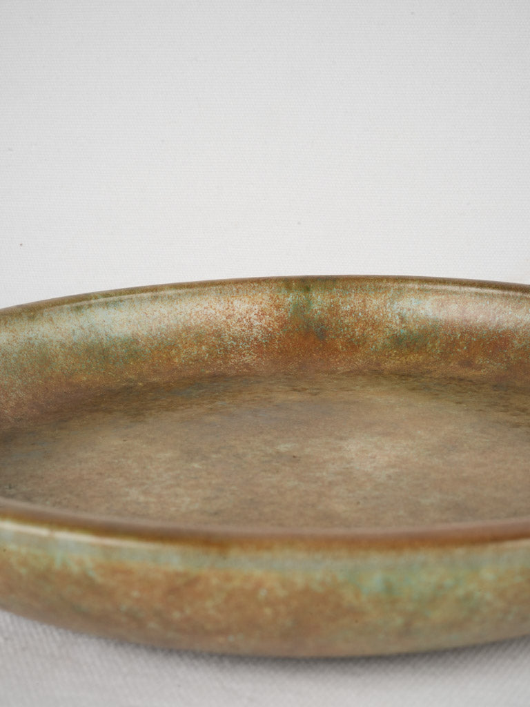 Handcrafted vintage stoneware platter