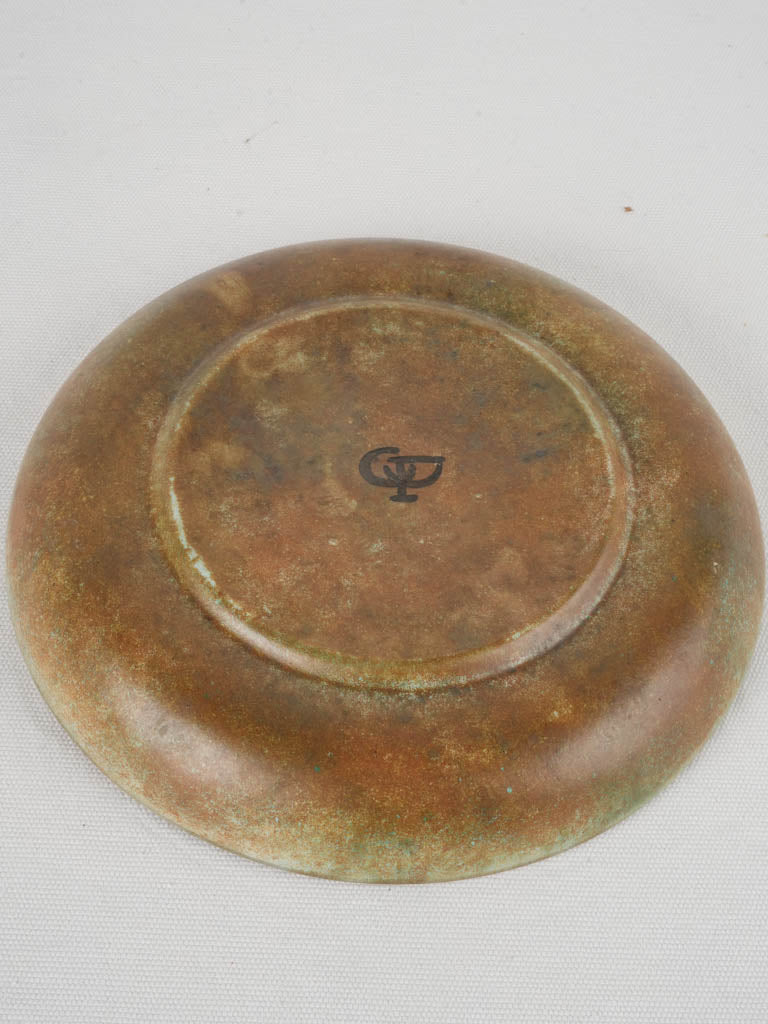 Rustic artisanal ceramic round bowl