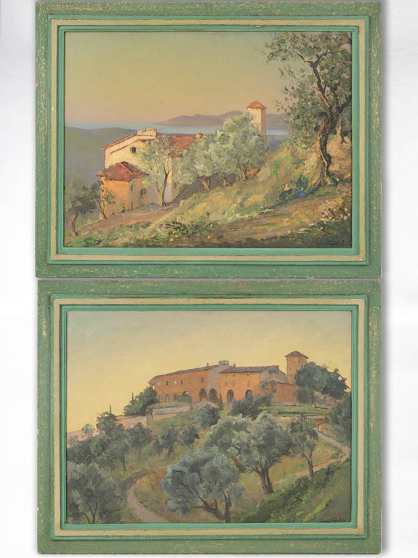 Vintage, Provencal landscape paintings