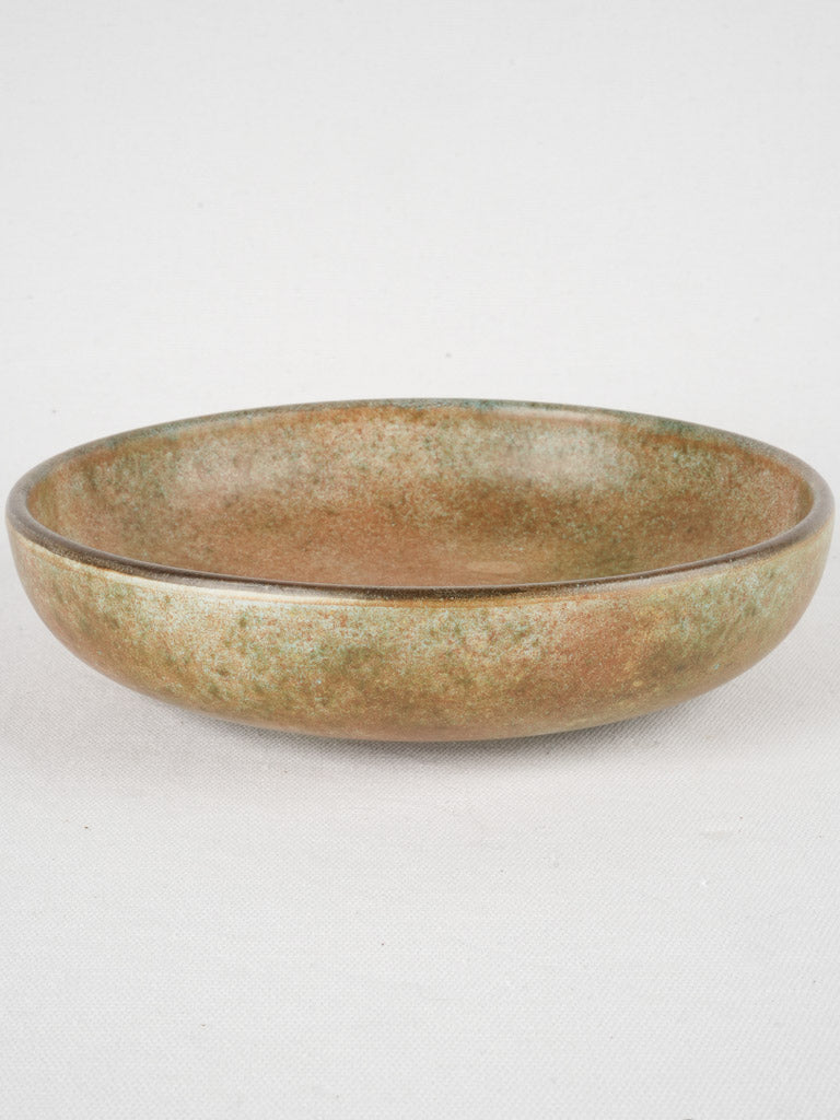 Vintage rustic stoneware serving bowl