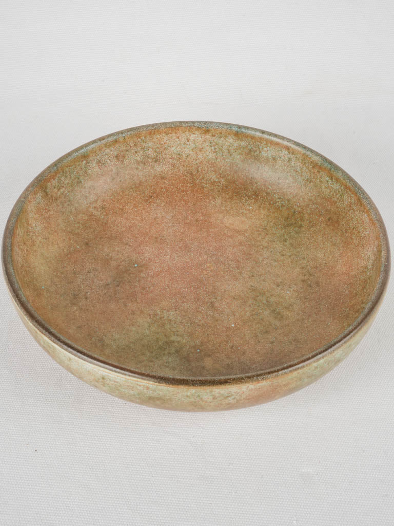 Earthy artisan pottery salad bowl