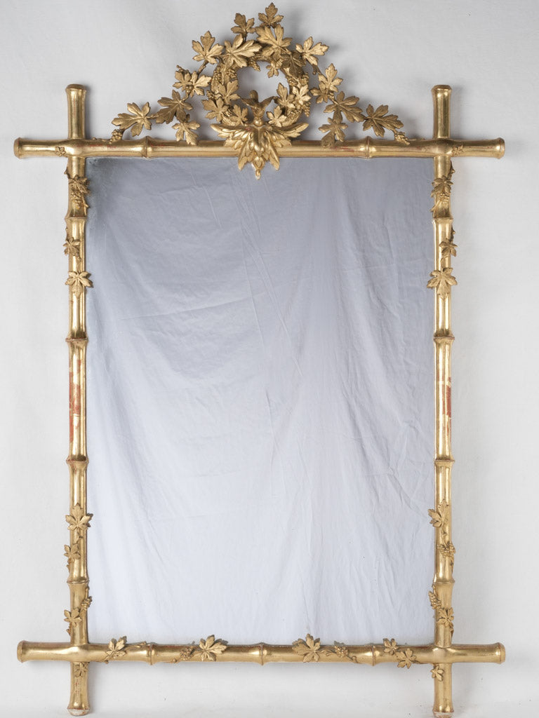 Ornate, gilded, Napoleon III mirror