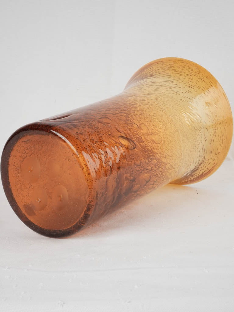 Pristine finish Biot amber vase