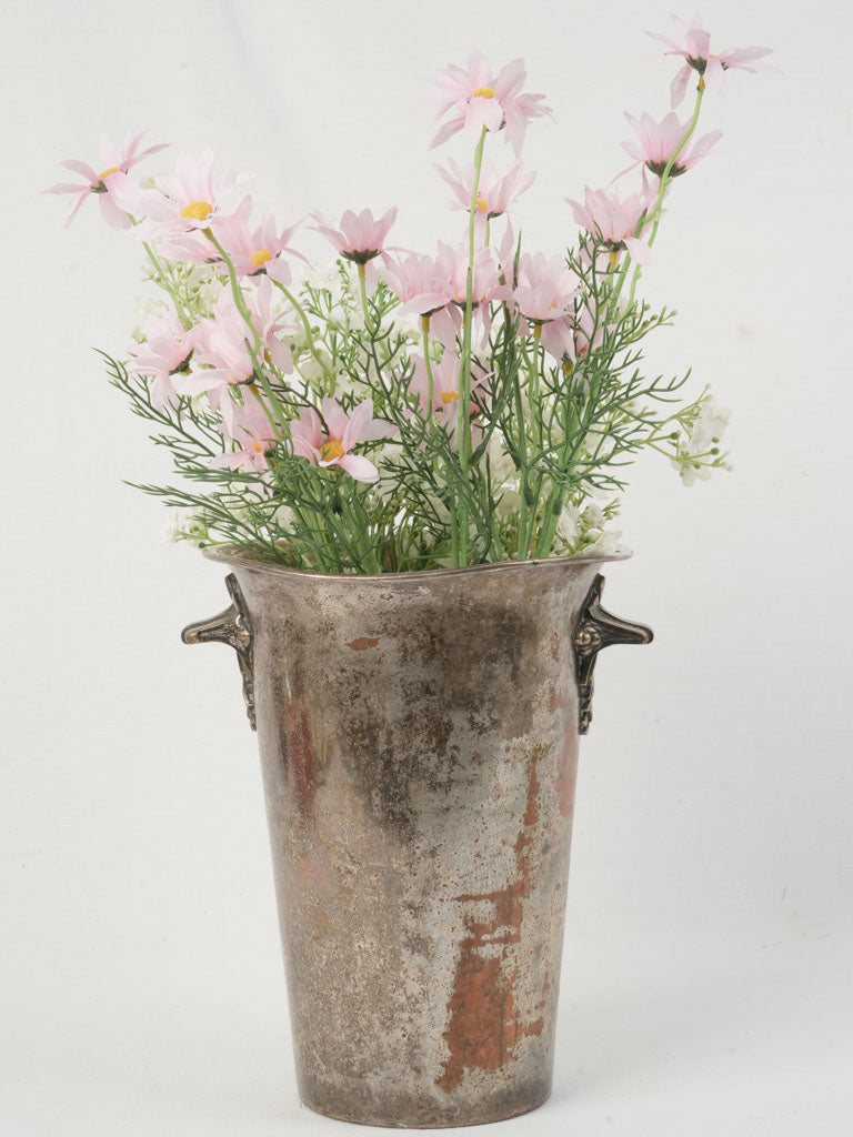 Aged, elegant Art Nouveau champagne bucket