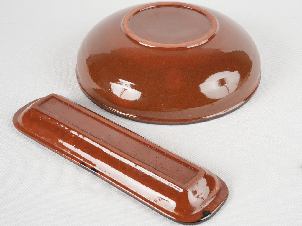 Classic retro-style pottery dishware