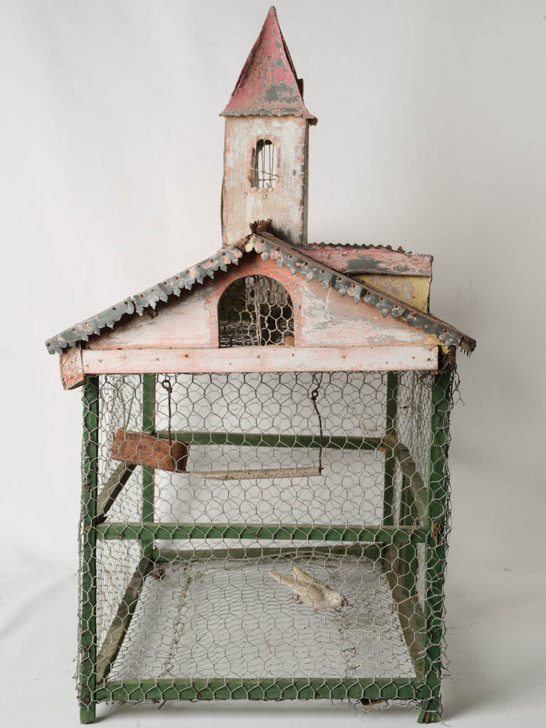 Authentic original feeder birdcage