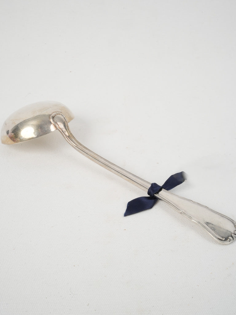 Refined, timeless, 19th-century, silver-plated ladle